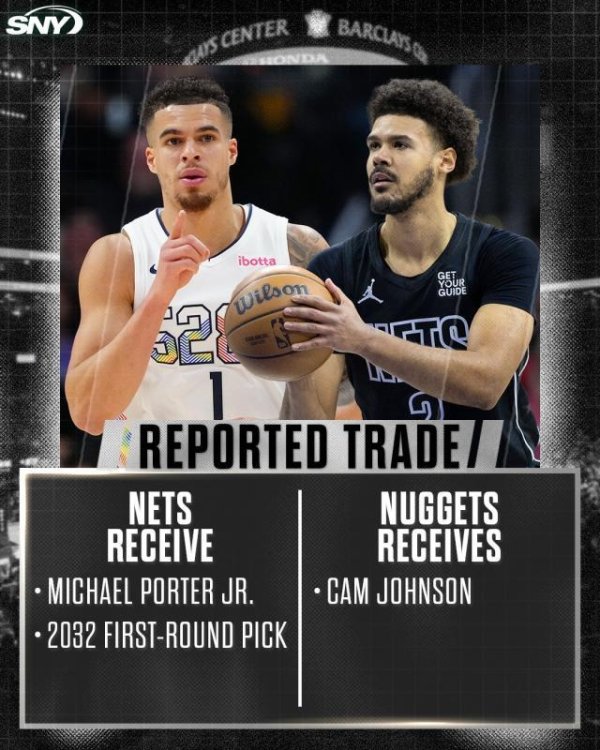 Làn sóng tạm biệt với Porter Jr.! Nuggets trao đổi lựa chọn vòng đầu tiên từ Nets để thỏa thuận thẻ
